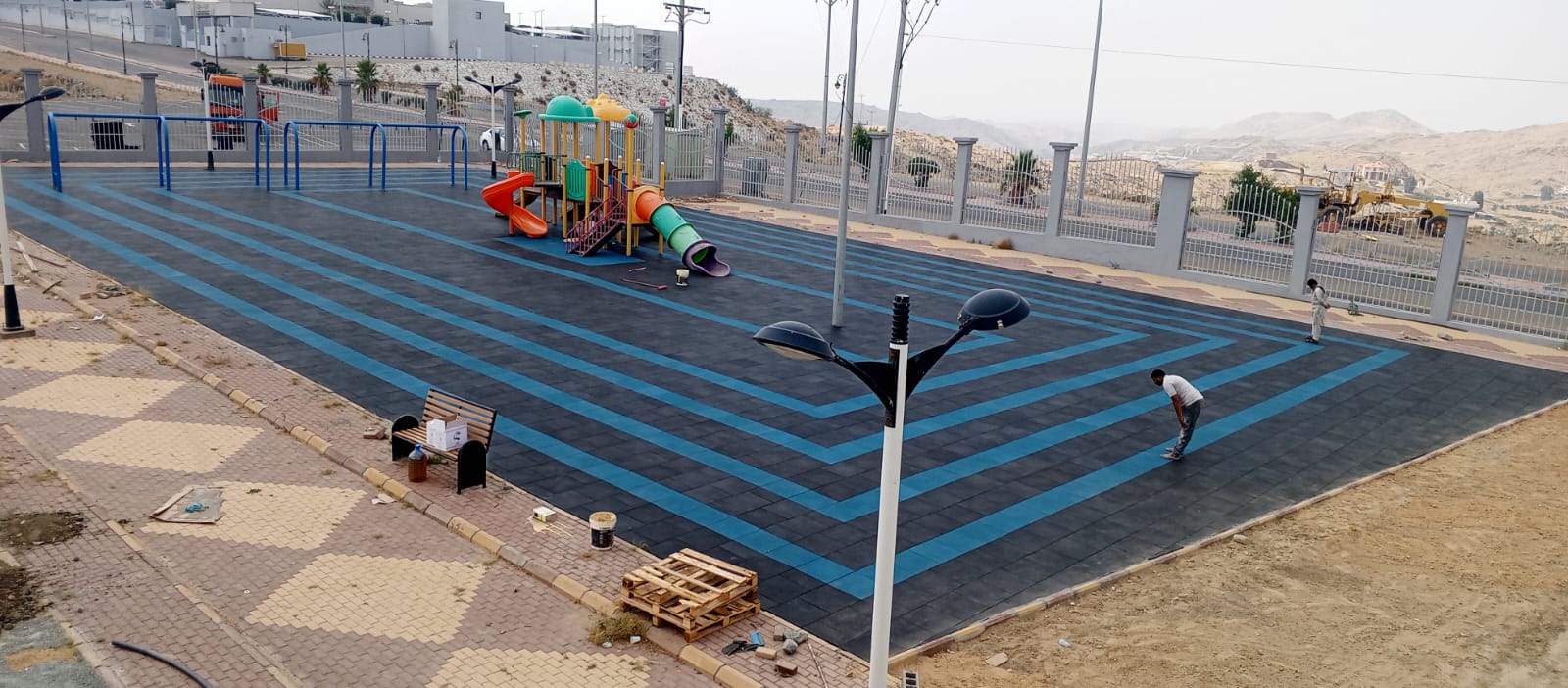 البلاط المطاطي