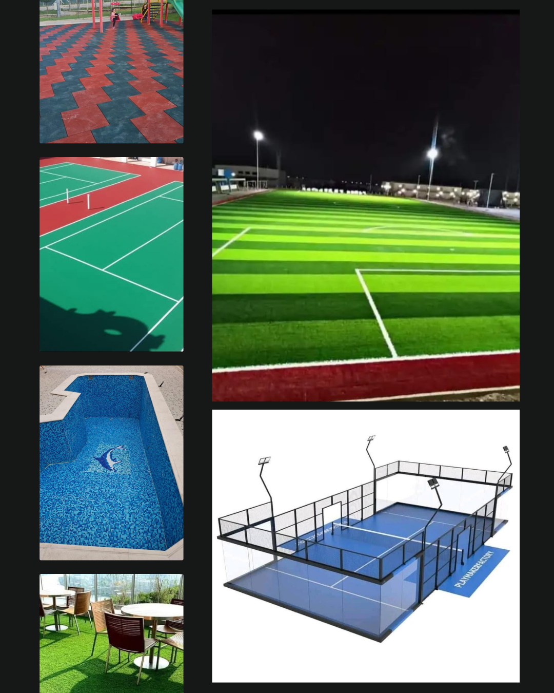 انشاءات الملاعب الرياضية